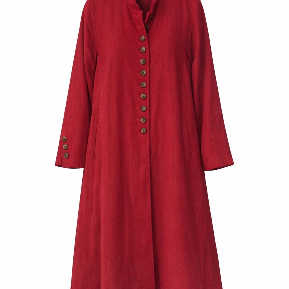 Harve Benard Classic Scarlet Long Sleeve Coat